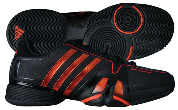   Barricade 7.0 Mens Tennis Shoe Black/High Energy Orange/Black  