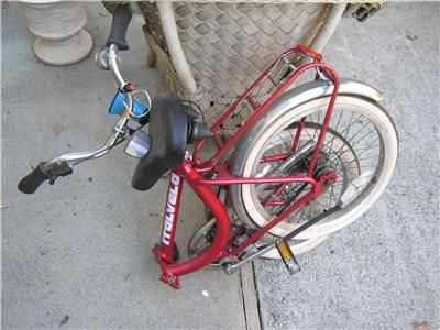 Vintage folding Bicycle by Italvelo. Made in Italy. Messenger seat and 