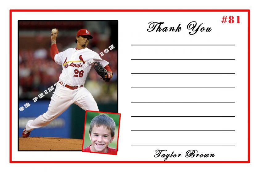   St Louis Cardinals Personalized & Thank You Cards & Labels  