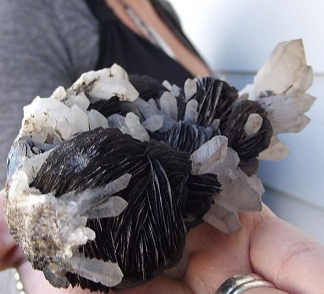 Beautiful Hematite on Quartz, China  