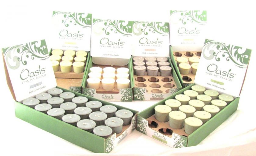 Oasis Scented Pure Soy Votive Candles Your Choice of Scent & Lot Size 