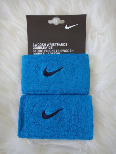 Nike Swoosh Tennis Swoosh Wristbands Double Wide  