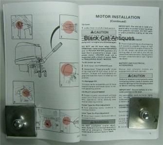   25 HP Outboard Motor Operation & Maintenance Owners Manual NOS  