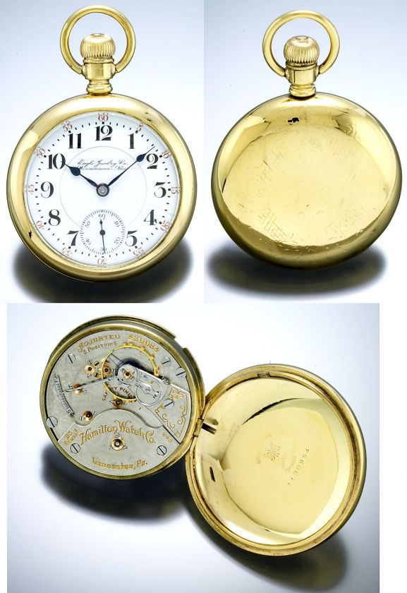 23 Jewel 946 Private Label Hamilton Railroad Pocket Watch  