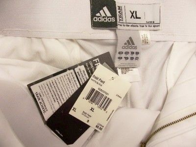 Adidas pro style performance baseball pants WHITE XL  