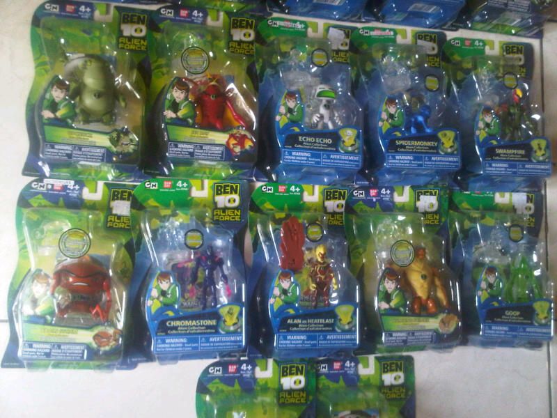 16 BEN 10 ALIEN FORCE ALL MOC CHEAP BIG CHILL JET RAY GORVAN GOOP 