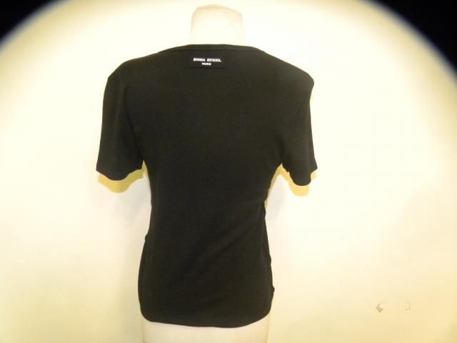 SONIA RYKIEL black short sleeve top XL  