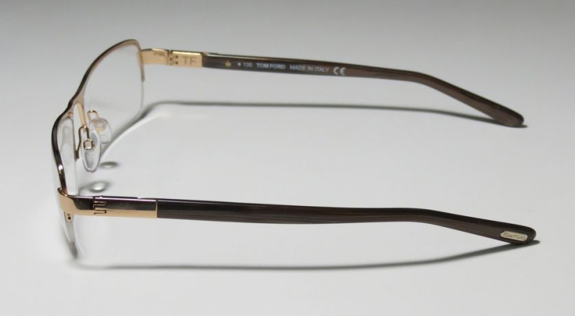 TOM FORD TF 5057 54 18 135 SHINY GOLD/CARAMEL EYEGLASSES/GLASSES/FRAME 