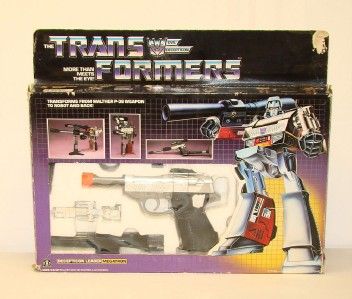 Megatron MIB Boxed * 100% Complete 1984 Vintage G1 Transformers Free 