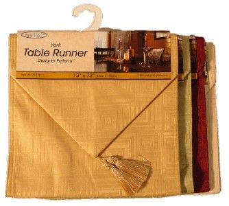  TABLE RUNNERS ELEGANT DESIGN   4 COLORS   DINING ROOM, KITCHEN TABLE 