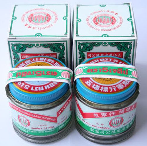 SET12x25g THAILAND YA HOM POWDER FIVE PAGODAS MEDICINE  