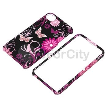 new generic snap on rubber coated case compatible with apple iphone 4 