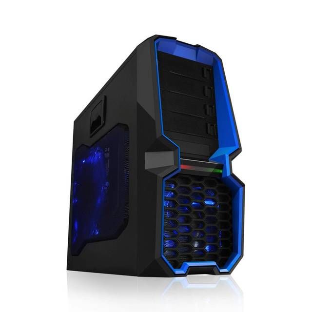   Blackstorm ATX 615WU No Power Supply ATX Mid Tower Case (Black/Blue