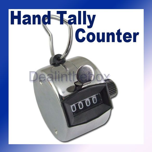 Digit Manual Hand Tally Mechanical Palm Click Counter  
