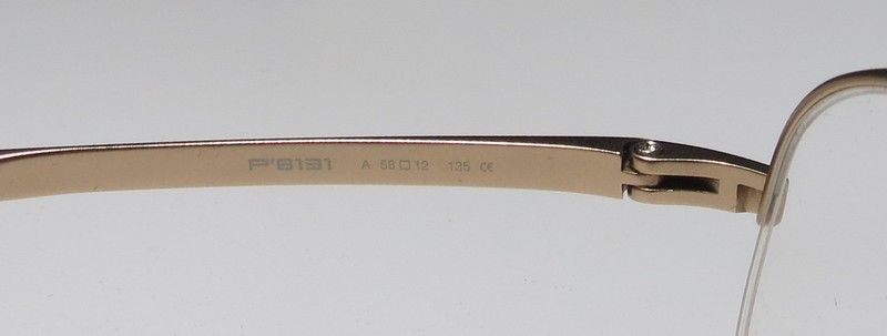 NEW PORSCHE DESIGN 8131 A 58 12 135 GOLD TITANIUM AVIATOR EYEGLASSES 