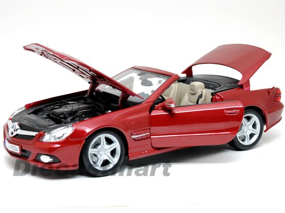 MAISTO 118 2011 MERCEDES BENZ SL550 CONVERTIBLE RED  