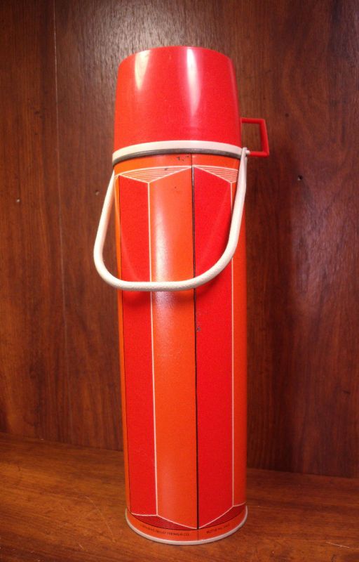 Vintage 1974 King Seeley Thermos Red/Orange Sweet  