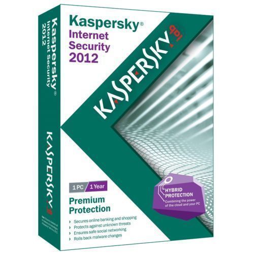 KASPERSKY INTERNET SECURITY 2012 1 PC USER / 1 YEAR 736211600288 