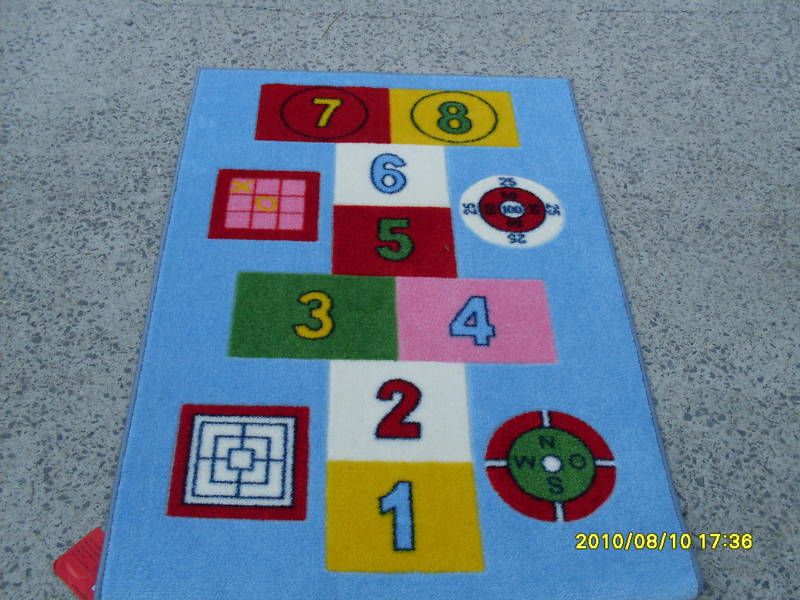 x3 area rugs school daycares hopscotch room New  