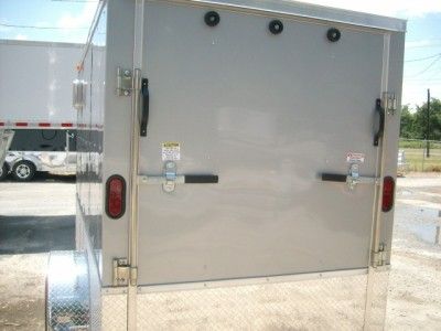   Enclosed Cargo Motorcycle Trailer NEW ATP 360* and ramp door  