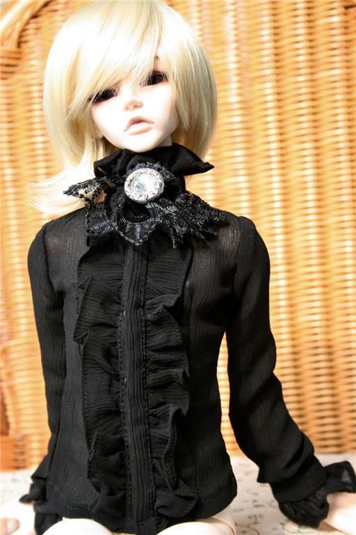 80# Black Lace Clothes/Shirt/Outfit 1/4 MSD BJD Dollfie  