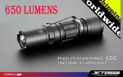 JETBeam PA10 XM L Flashlight  650 Lumens  Worldwide Shipping  