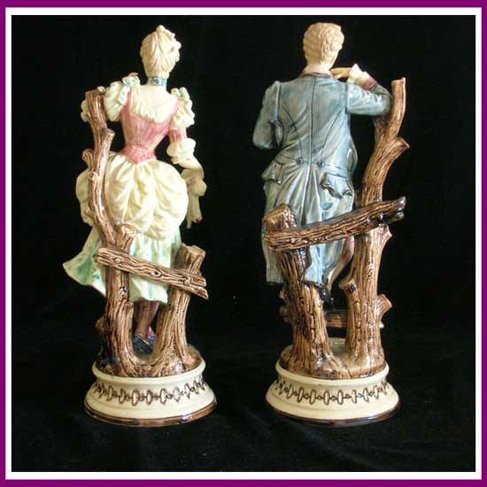 Antique Pair of Brothers Urbach Figurines c1875  