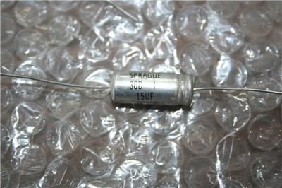 80 capacitor 15uf 100vdc Sprague Vitamin  