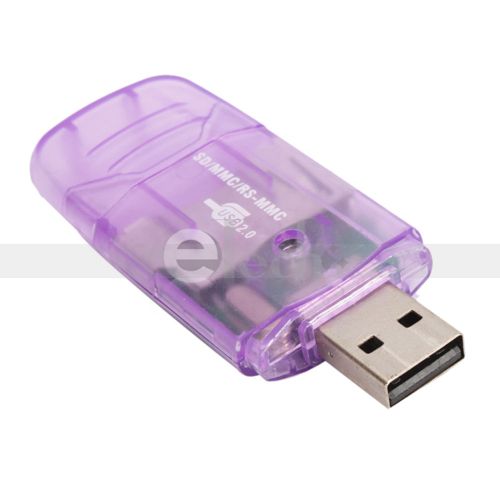 New USB 2.0 SDHC/SD/MMC/RS MMC Memory Card Reader for 1GB 2GB 4GB 8GB 