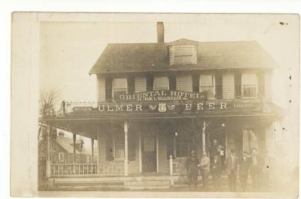 ORIENTAL HOTEL ULMER BEER REAL PHOTO, HEMPSTEAD LI, NY  