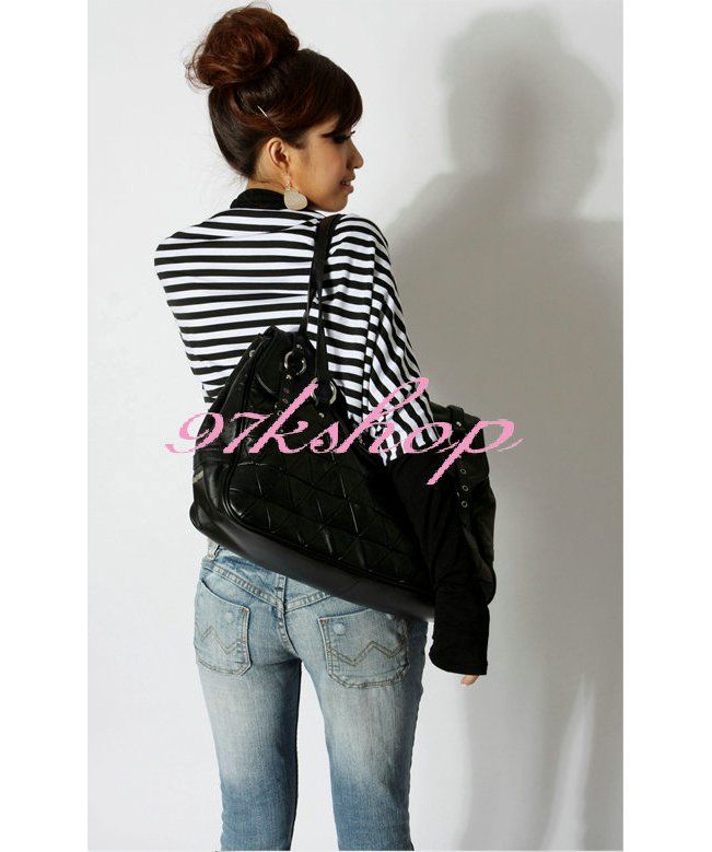 FANCYQUBE CHIC STRIPED ASYMMETRIC BOLERO BLAZER BLACK S 1183  