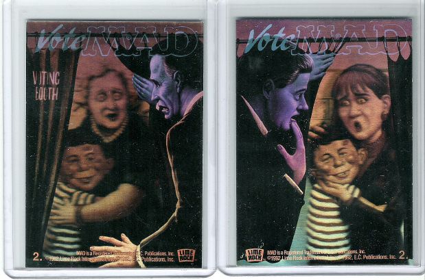 Mad Magazine Alfred E. Neuman Presidents Hologram Card  