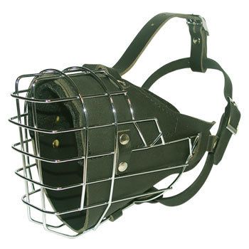 K9 Professional Police Basket Fully Padded Muzzle  