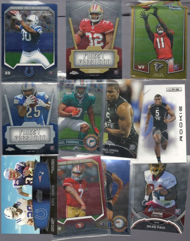 2011 FOOTBALL ROOKIE RC AUTO PATCH JERSEY RELIC LOT CAM NEWTON ANDY 