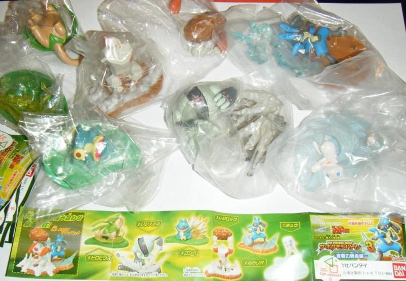 Bandai Pokemon Battle Part 3 Gashapon Figure 6 pcs  