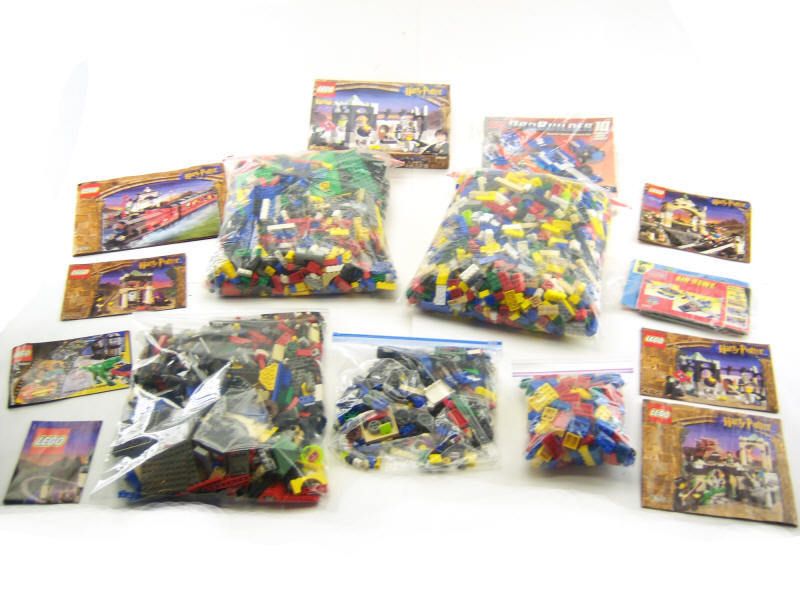 Lot 14 pound Lego Mega Block Manuals Harry Potter  