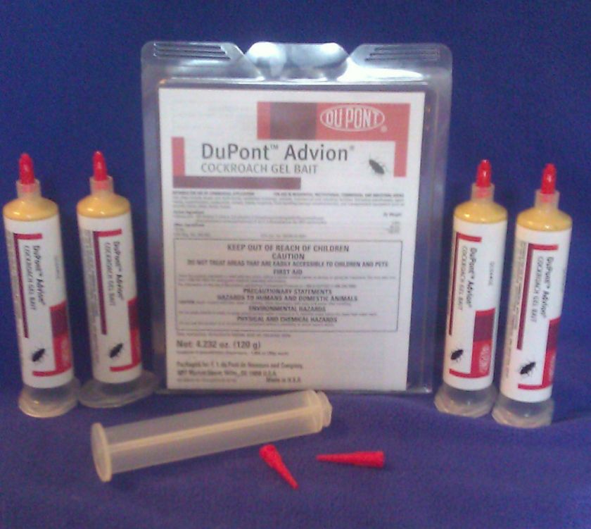 Tubes Advion Roach Bait Gel w/ Plunger Pest Control  