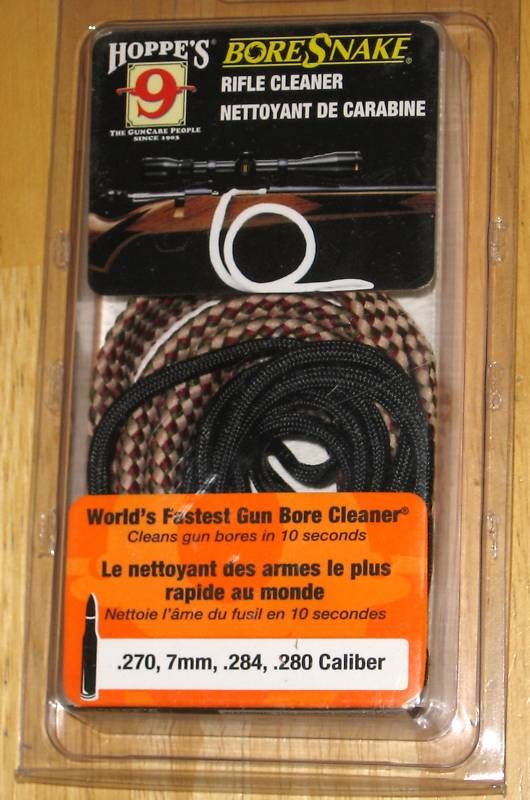 Hoppes Bore Snake Rifle Bore Cleaner   270, 7mm, 284, 280 Caliber 