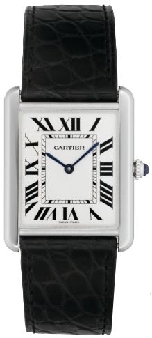   cartier box manual roman numeral silver opaline dial circular crown