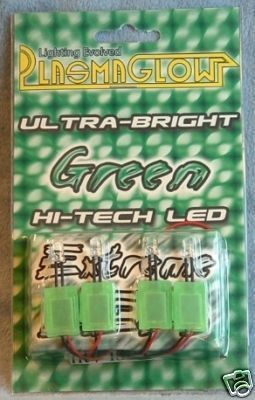 Extreme LED 4 Pack Green PlasmaGlow Auto Lighting  