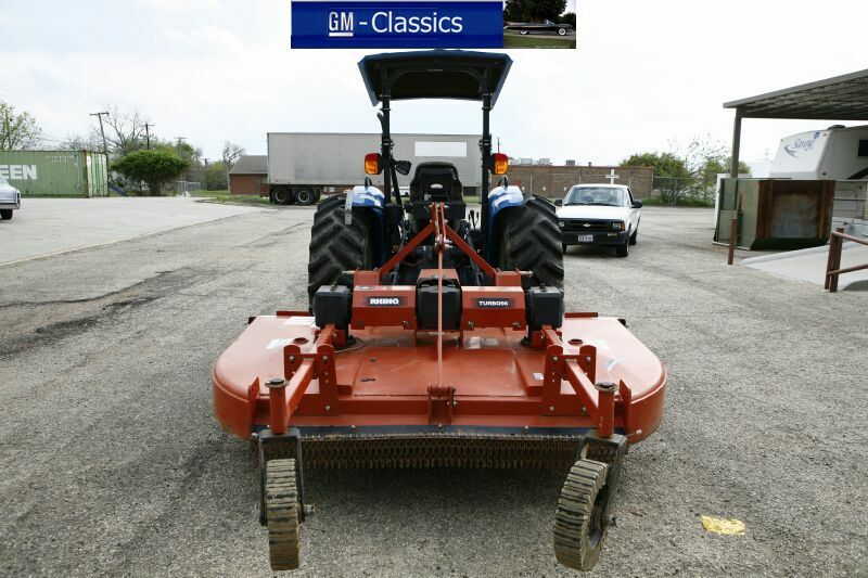 New Holland TN55 Tractor Mower Rhino Turbo 96 Deck 28 FT Gooseneck 