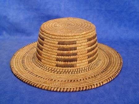 Authentic Papago/Tohono O Odham Basketry Hat c.1920  