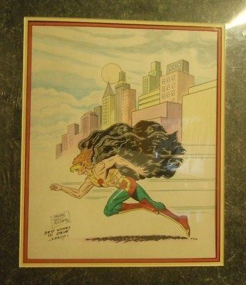 RARE Original SHELDON MOLDOFF Hawkman Art 1993  