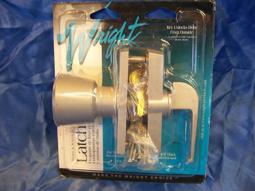 WRIGHT STORM&SCREEN DOOR LATCH NEW V909 handle locking  