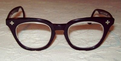 Original Vintage Bausch & Lomb Black Safety Glasses 46/20 Tart Arnel 