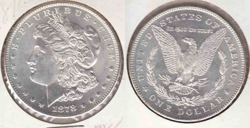 1878 S Morgan Silver Dollar, Choice BU  