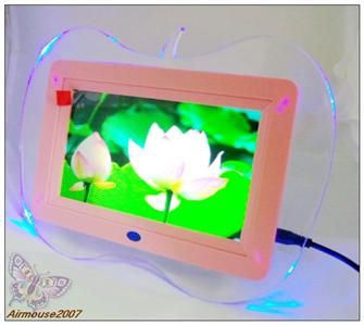 Digital Photo Frame Multi Function Remote Pink Apple  