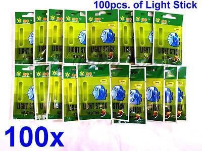 100 pcs Fishing Green Float Light Glow Stick 30m (5in1)  