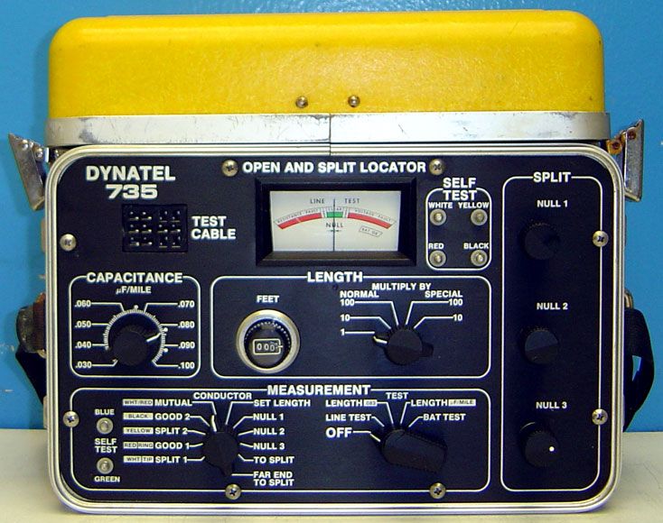    state test set powered by two 6 volt NEDA type lantern batteries