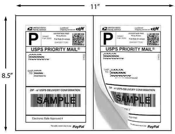 20 Shipping Address Label Half Sheet 8.5 x 5.5 white  Comp Avery 